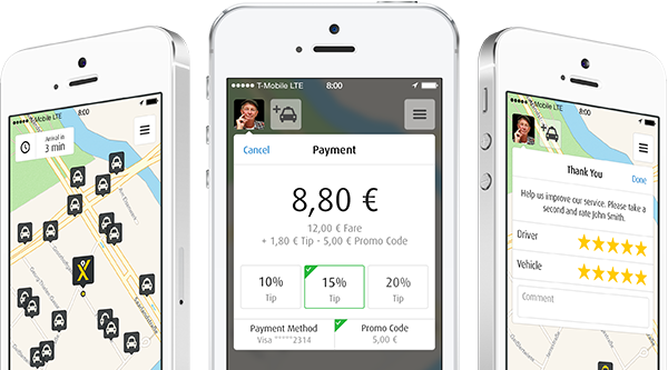 app mytaxi scarica